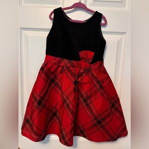 Girls Gymboree Velvet and Plaid Dressy Dress
